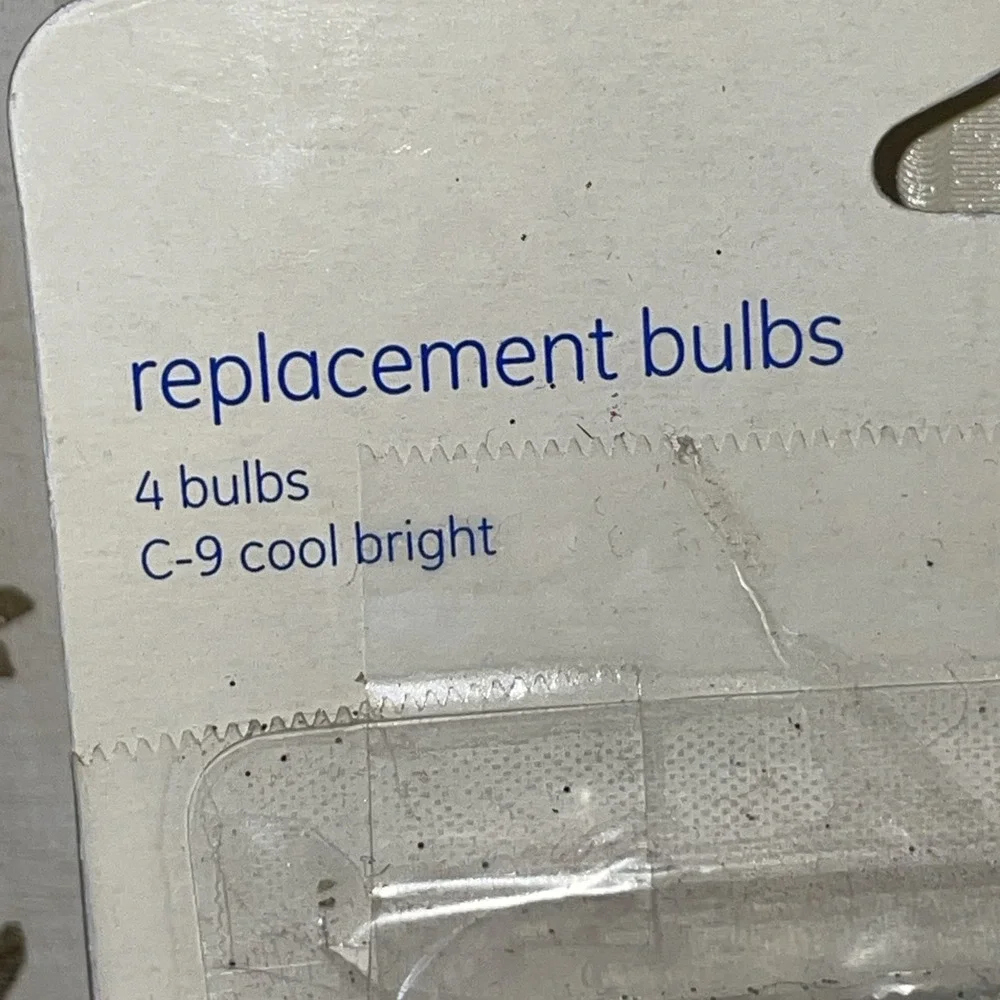 x8 GE C9 clear cool bright replacement light bulbs 7 Watt